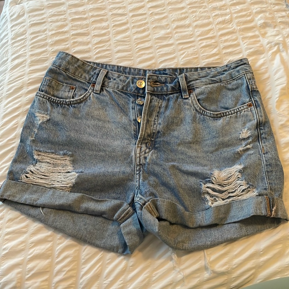 Distressed Jean Shorts